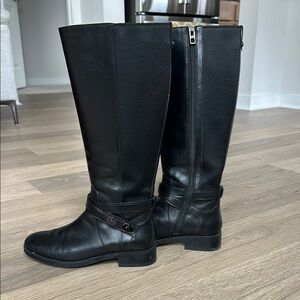 Coach Riding Boots- Coach Women's Essex Black Leather Riding Boots